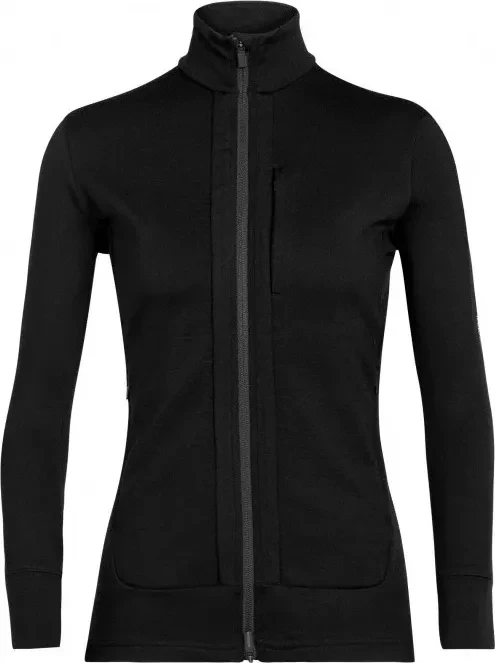 Icebreaker Quantum III Zip Hoodie Funktionsjacke schwarz (Damen)