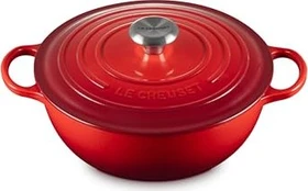 Le Creuset Signature Gusseisen La Marmite Familientopf 26cm 4.1l kirschrot