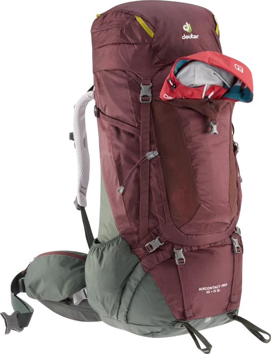 Deuter Aircontact Pro 65+15 SL aubergine/ivy (Damen)