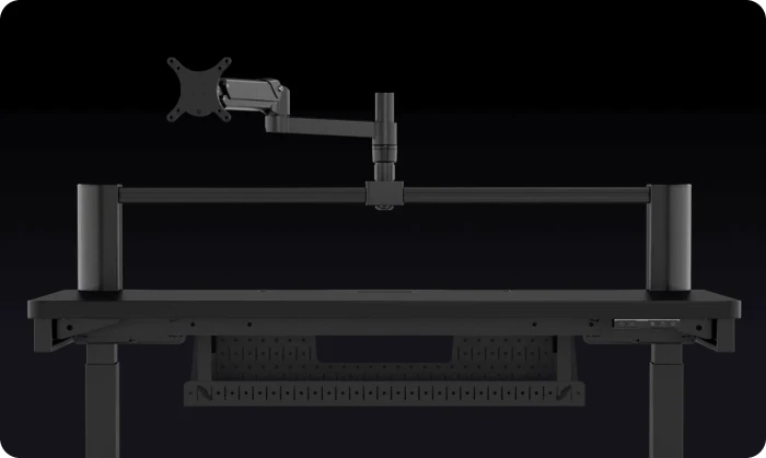 Corsair Platform:4 Elevate elektrisch höhenverstellbarer Sitz-Steh-Schreibtisch 120x76cm schwarz/schwarz