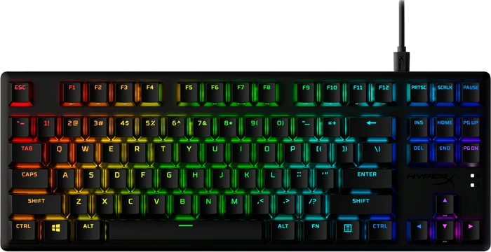 HP HyperX Alloy Origins Core, PBT, LEDs RGB, HyperX BLUE, USB, US