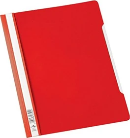 Durable Sichthefter opak, A4+, rot/transparent, 50er-Pack