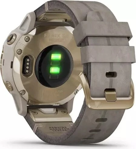 Garmin Fenix 6S Pro Solar light gold/shale grey