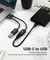 Syntech Adapterkabel, USB 3.1, 10Gb/s, USB-C [Stecker] auf USB-A [Buchse], schwarz, 17cm, 2er-Pack Vorschaubild