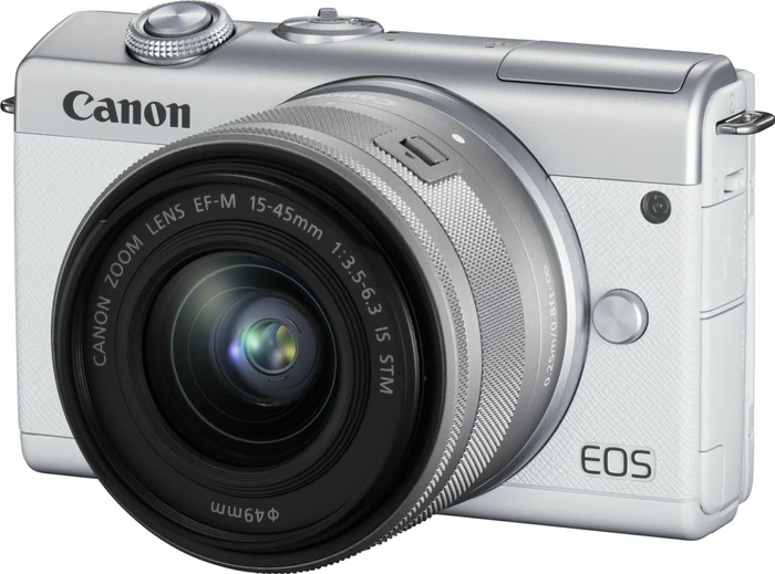 Canon EOS M200 weiß mit Objektiv EF-M 15-45mm 3.5-6.3 IS STM