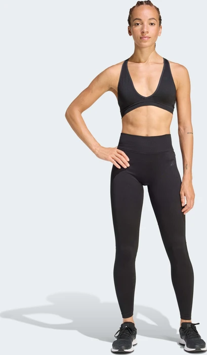 adidas Workout Essentials Knit Light Support Sport-BH schwarz (Damen)