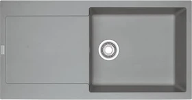 Franke Maris MRG 611-100 XL Einbau Becken rechts mit Ablauffernbedienung steingrau