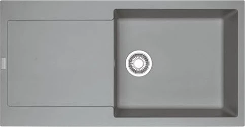 Franke Maris MRG 611-100 XL Einbau Becken rechts mit Ablauffernbedienung steingrau