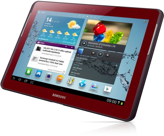 Samsung Galaxy Tab 2 10.1 P5110, rot, 16GB
