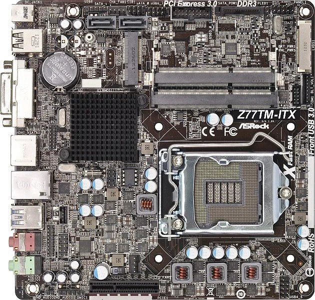 ASRock Z77TM-ITX (Intel 1155)