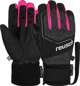 Reusch Torby R-Tex XT Skihandschuhe black melange/black/very berry (Junior)