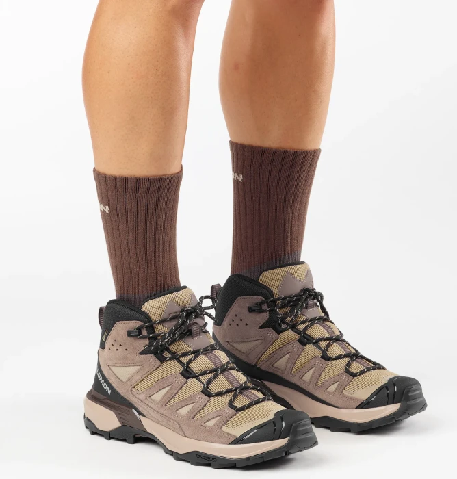 Salomon X Ultra 360 Leather Mid GTX desert tan/walnut/earth brown (Herren)