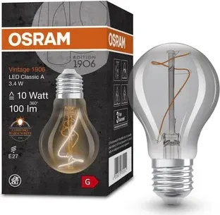 Osram Ledvance Filament LED Vintage 1906 Clas A 10 3.4W/818 E27