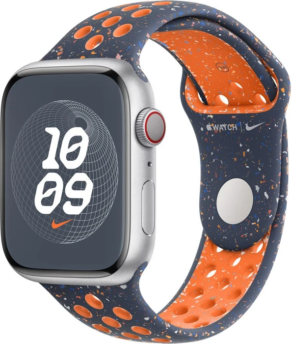 Apple Nike Sportarmband M/L für Apple Watch 45mm Blue Flame