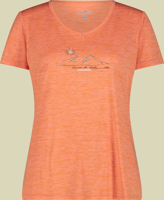 CMP Light Jersey Funktionsshirt kurzarm tangeri melange (Damen)