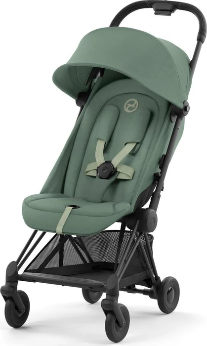 Cybex Coya Matte Black Frame leaf green
