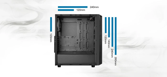 SilverStone Fara B1 Lucid Rainbow, Glasfenster