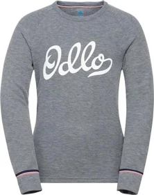 Odlo The Active Warm Originals Eco Funktionsshirt langarm steel grey melange (Junior)