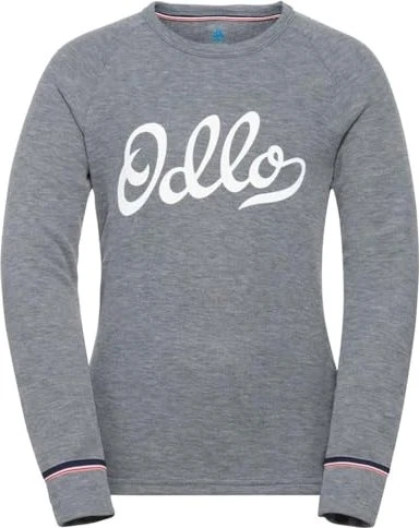 Odlo The Active Warm Originals Eco Funktionsshirt langarm steel grey melange (Junior)