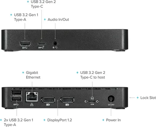 Targus Universal USB-C DV4K DP Docking Station, USB-C 3.1 [Buchse]