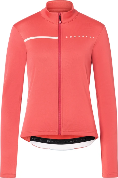 Castelli Sinergia 2 FZ Trikot langarm mineral red/cream blush (Damen)