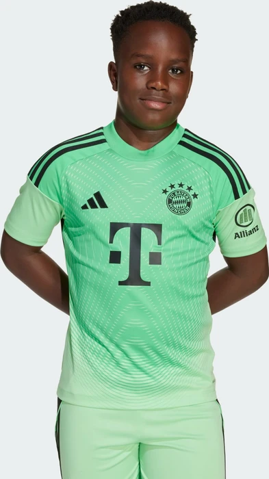 adidas FC Bayern München 2025/2026 Torwarttrikot kurzarm Glory mint (Junior)
