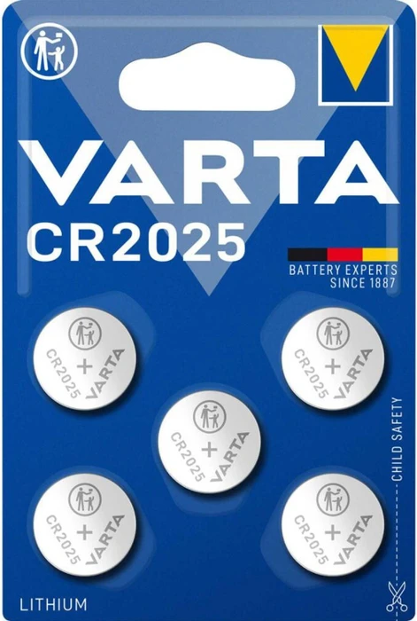 Varta CR2025, 5er-Pack
