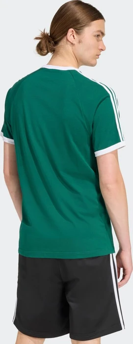adidas 3-Streifen T-Shirt kurzarm collegiate green (Herren)