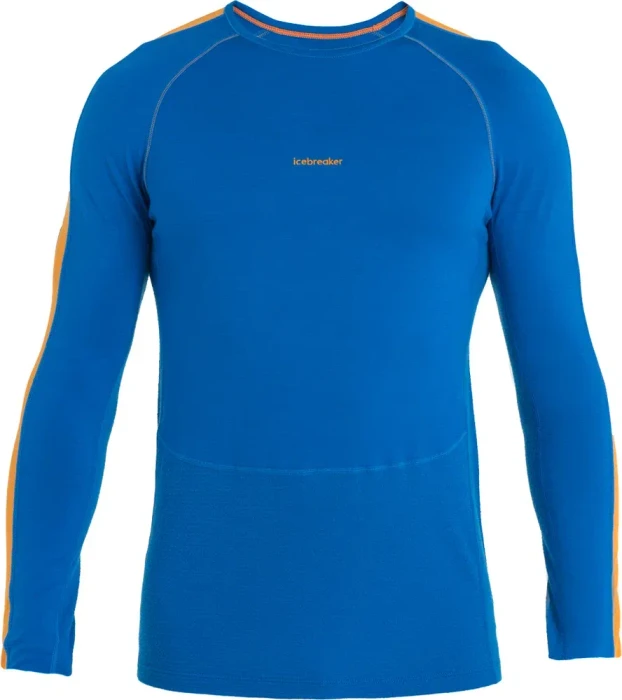 Icebreaker 200 ZoneKnit Merino Funktionsshirt langarm lazurite/solar/cb (Herren)