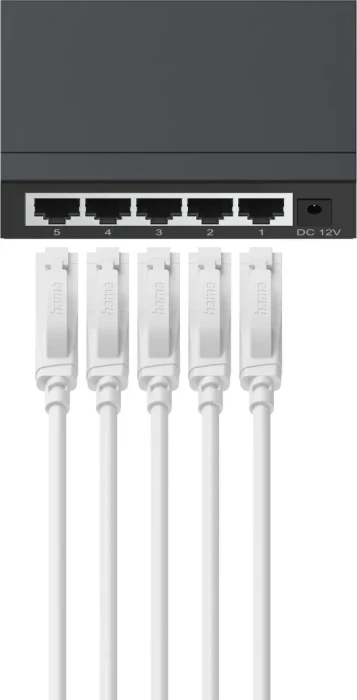 Hama Desktop Gigabit Switch, 5x RJ-45