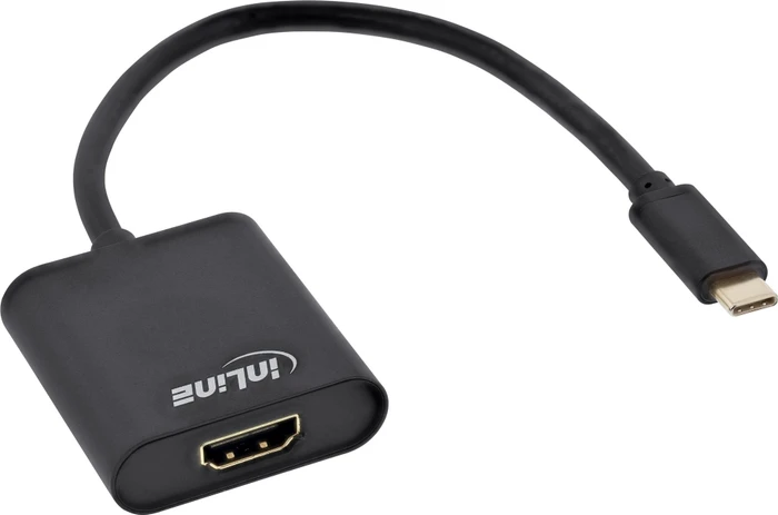 InLine Monitor Konverter HDMI-Buchse auf USB-C Stecker schwarz