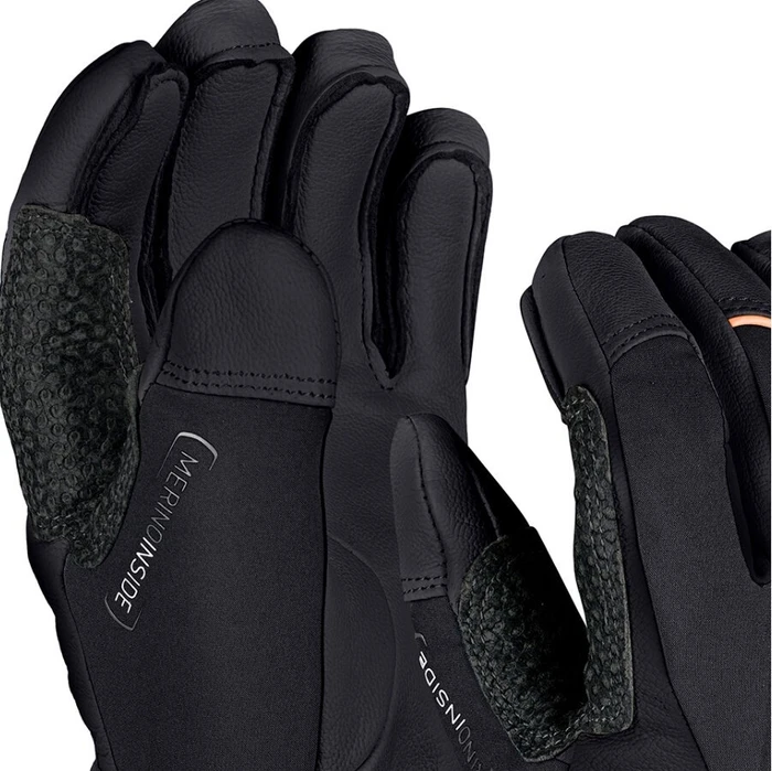 Ortovox Merino Freeride Skihandschuhe black raven (Herren)