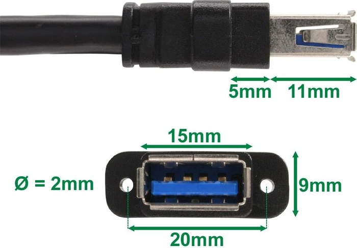 InLine Schnittstellenkarte, 1x USB 3.0 Pin Header, MiniPCIe