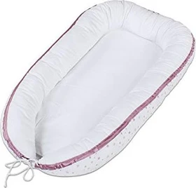 Babybay Kuschelnest weiß sternemix sand/beere