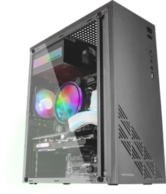 Mars Gaming MC100, schwarz, Acrylfenster (MC100)