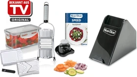 Genius Nicer Dicer Speed Gemüsehobel-Set edelstahl, 9-tlg.