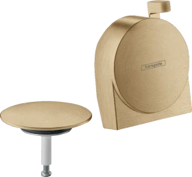 Hansgrohe Exafill Abdeckung für Ab- & Überlaufgarnituren mit Füllfunktion, Kunststoff brushed bronze