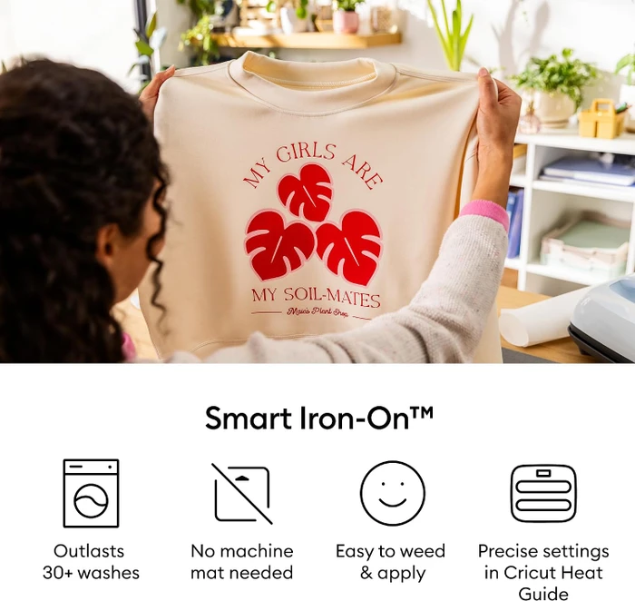 Cricut Smart Iron-On Bügelfolie weiß, 33x91.4cm
