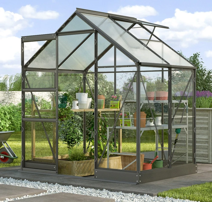 Vitavia Kapitol 2500 ESG/HKP Gewächshaus anthrazit