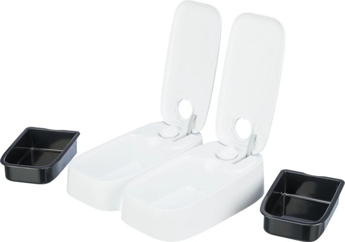 Trixie TX2 Futterautomat, zwei Mahlzeiten, Timer, Coolpack