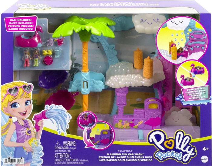 Mattel Polly Pocket - Pollyville Flamingo-Spaß
