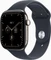 Apple Watch Series 12 (GPS + Cellular) 46mm Titan natur mit Sportarmband S/M navyblau Vorschaubild
