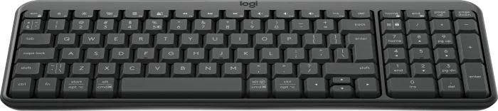 Logitech K250 Compact Wireless Keyboard, Graphite, Bluetooth, US