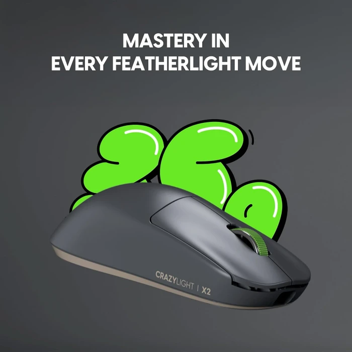 Pulsar Gaming Gears X2 CL CrazyLight Mini Wireless Volt Shadow, USB