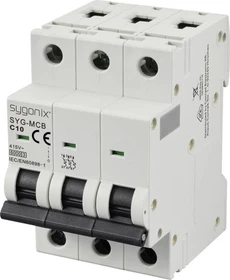 Sygonix Leitungsschutzschalter 3polig 10A 415 V/AC