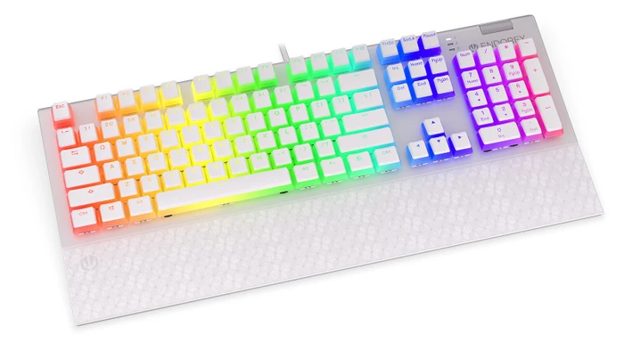 Endorfy Omnis Pudding, Onyx White, Kailh BLUE, USB, US