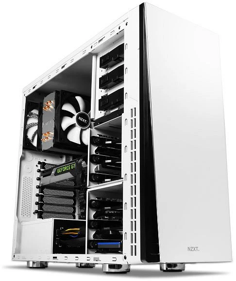 NZXT H230 weiß, schallgedämmt