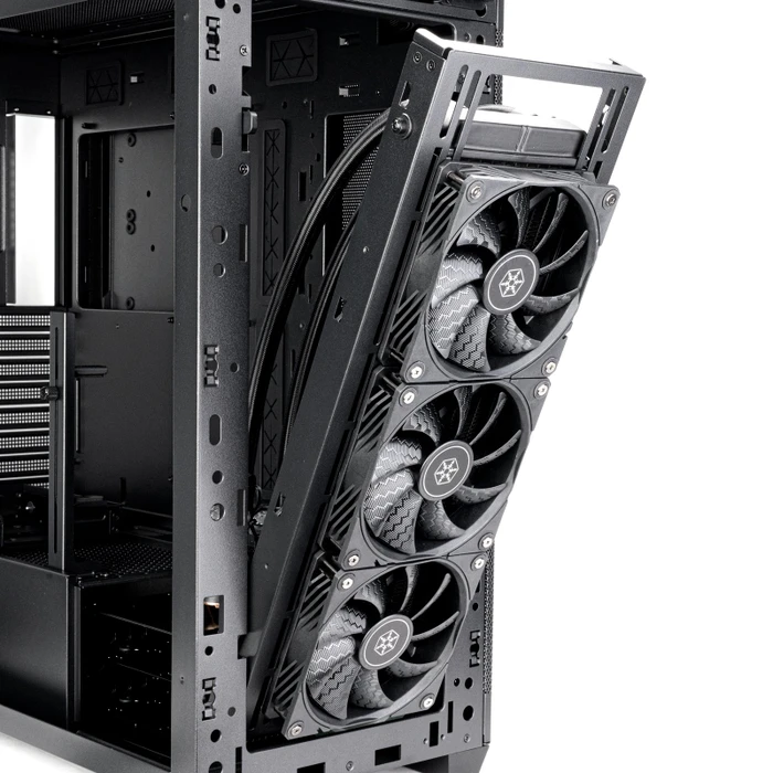 SilverStone Seta H2, schwarz, Glasfenster