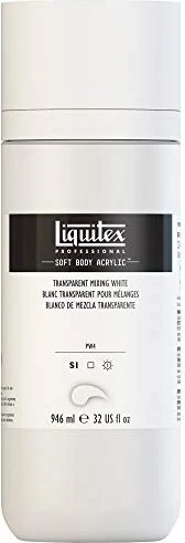 Liquitex Professional Soft Body Acrylic transparent mixing white, 946ml