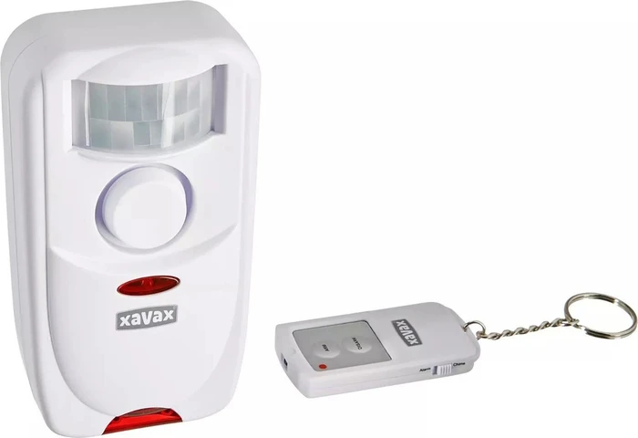 Xavax Bewegungs-Alarm-Sensor, inkl. Fernbedienung, Bewegungsmelder